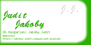 judit jakoby business card